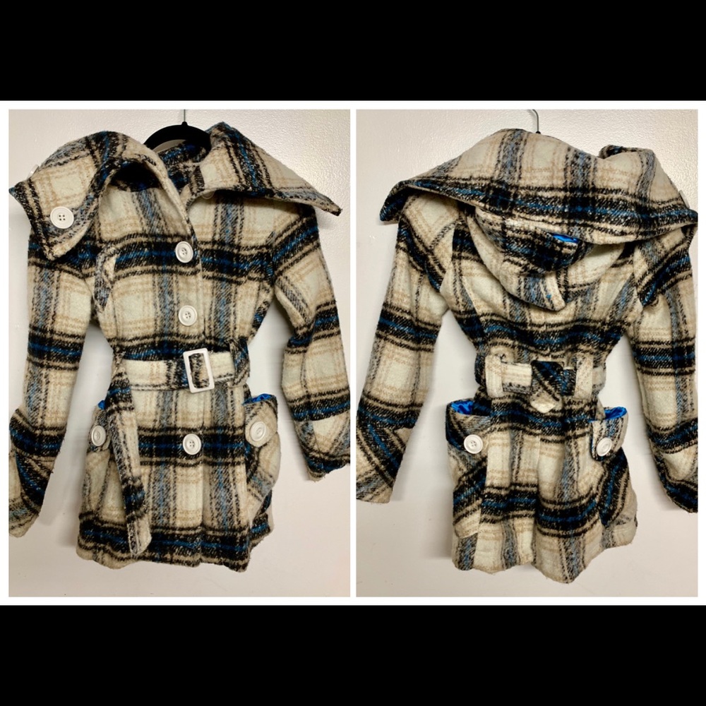 Dollhouse Plaid Hooded coat